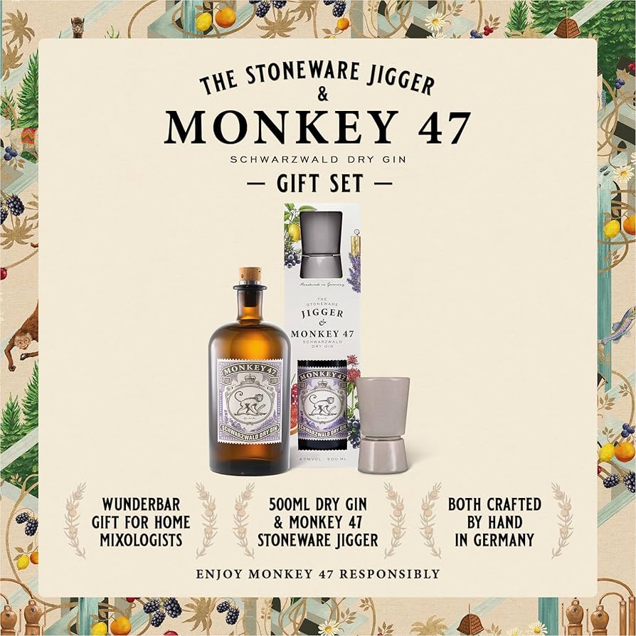 MONKEY 47 ジン ２本セット Monkey 47 Gift Set with Jigger 50cl Gin | Master Of Malt